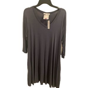 Long Sleeve Grey Dress